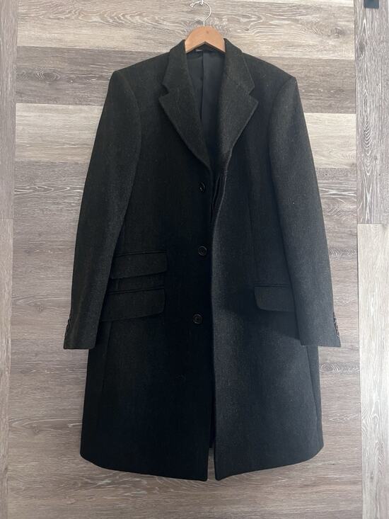 Banana Republic Other - Banana Republic Parka Wool Coat Long Black Men's Large Pockets